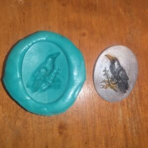 Silicone Crow Cameo Epoxy Resin Or Polymer Clay Mold